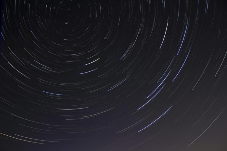 time lapse photo of stars on night